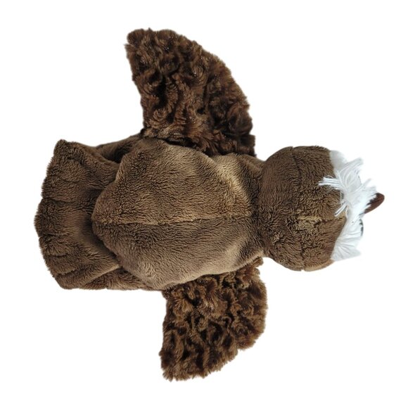 Caltoy Owl Plush Hand Puppet Brown 9" Pretend Play Wings Big Eyes Stuffed Animal - Picture 7 of 10